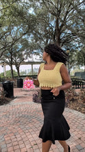 Marigold Crochet Top, handmade top in cotton yarn