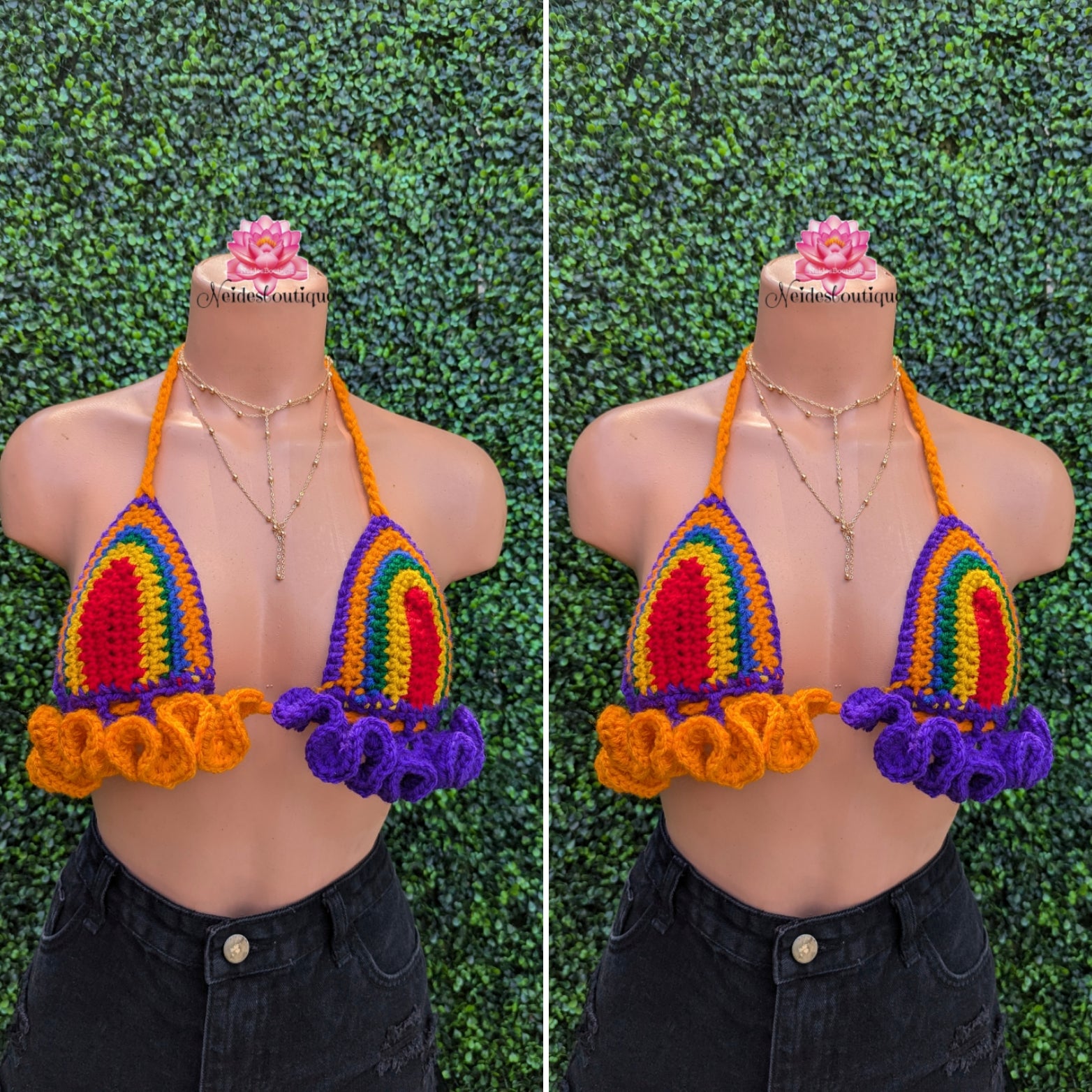colorful bralette tops