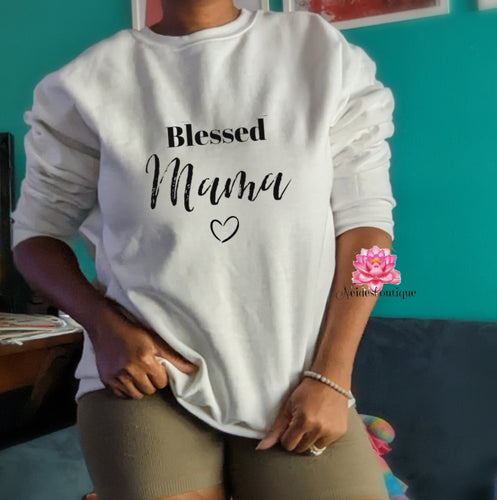 Blessed Mama sweater, Blessed mom sweatshirt, unisex