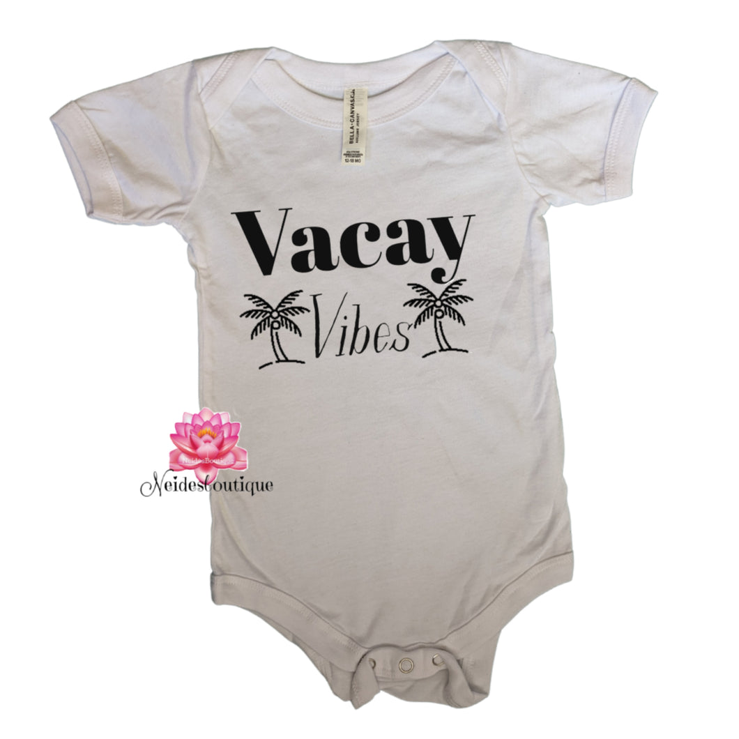 Palm trees Vacay Vibes shirt, Kid's vacay shirt, Adult vacay shirt