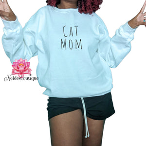 Cat Mom Sweater,  Funny Adult sweatshirt