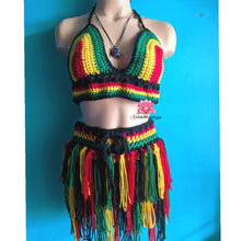 Fringe Rasta skirt, crochet festival skirt