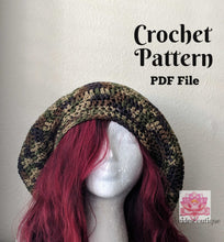 Slouchy Crochet Beanie pattern, crochet hat pattern, slouchy beanie pattern, pdf file, christmas gift, unisex beanie