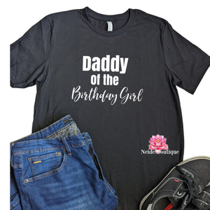 Daddy of the birthday girl shirt, girl birthday, daddy's girl birthday shirts, birthday party shirts, husband gift, father's day,Unisex