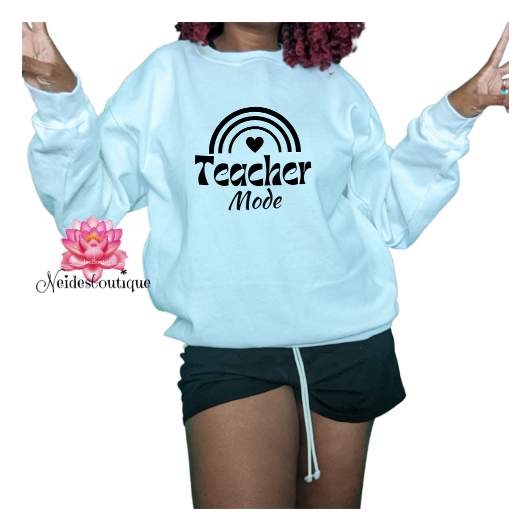 Teacher Mode Sweater,  School shopping,