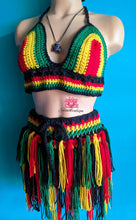 Fringe Rasta skirt, crochet festival skirt