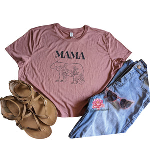 Mama Bear Crop top, mama shirt, Mama bear shirt