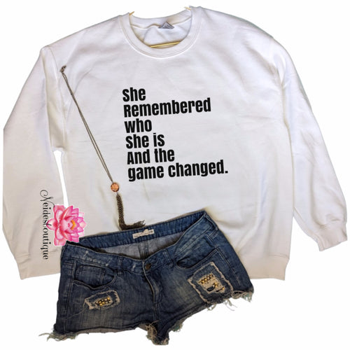 She remembered who she is sweater, Black Woman Silhouette