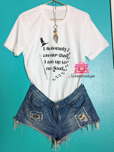 Harry Potter Shirt, I Solemnly swear that I am up to no good shirt, Book lover shirt