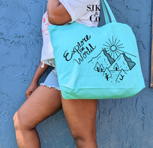 Explore the world tote I haven't been everywhere tote, Travel bag, vacation bag, birthday love, best friend gift, Vacation tote, Beach tote