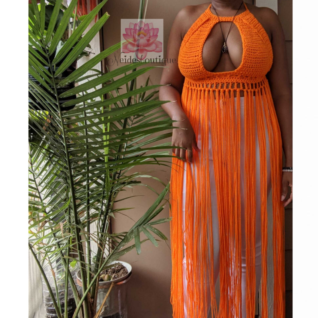 Festival bralette, Pumpkin(orange) color, Fringe bralette, crochet Fringe top, Festival clothing Silver / DD cup Festival bralette, Pumpkin(orange) color, Fringe bralette, crochet Fringe top, Festival clothing Silver / DD cup