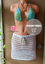 Crochet outfit pattern, Crochet skirt pattern, crochet top pattern, skirt pattern, PDF file, crochet beach skirt pattern, how to crochet, pattern