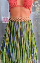 Fringe Boho skirt,Beige crochet skirt beachwear fringe crochet skirt bikini cover up beach cover Brazilian Belly dancing skirt multicolored