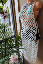 White bohemian dress, white beach dress,