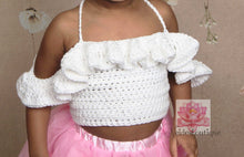 Baby girl crop top, mommy and me white top, mom and me photoshoot