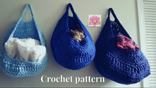 Laundry basket Pattern for Large Gray laundry bag, PDF file Crochet pattern, Dorm room storage, Kitchen storage, Yarn basket, clothing basket, hanging storage, toys storage, home decor