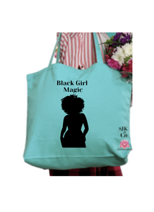 Black Girl Magic Tote, travel tote, travel bag