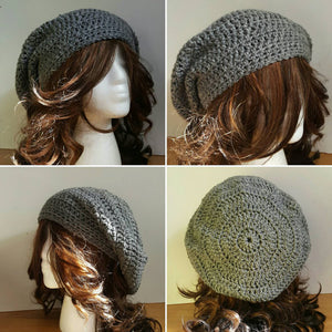 Slouchy Crochet Beanie Pattern- Crochet Hat Pattern- Boho hat Pattern- Stylish spring hat- Spring or winter Slouchy beanie- Winter Beanie, boho, bohemian style