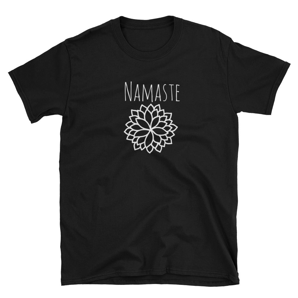 Namaste workout tank, Christmas gift,mandala flower, Best friend gift, yogawear gift for her Christmas gift Unisex T-Shirt