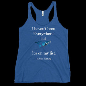 Travel shirt, I haven't been everywhere but it's on my list Travel tank wanderlust soul Women tank top gym clothes comfy clothes bestfriend