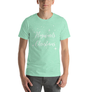 Hogwarts Christmas Tee, gift for him, gift for her, Short-Sleeve Unisex T-Shirt