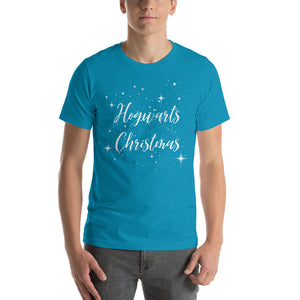 Hogwarts Christmas Tee, gift for him, gift for her, Short-Sleeve Unisex T-Shirt