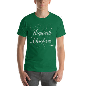 Hogwarts Christmas Tee, gift for him, gift for her, Short-Sleeve Unisex T-Shirt