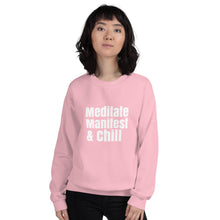 Meditate manifest and chill sweatshirt, Unisex Sweatshirt