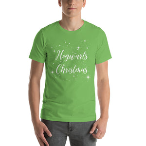 Hogwarts Christmas Tee, gift for him, gift for her, Short-Sleeve Unisex T-Shirt