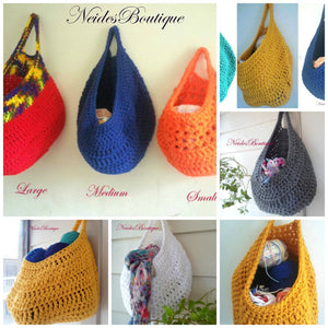 Storage basket, Jade Blue crochet bag, Large sized, vegetable Crochet Basket, Kitchen Basket, toys storage, kitchen storage,Home Decor